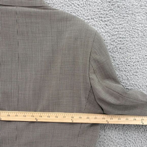 Ralph Lauren Adult 40R HoundsTooth Grey Blazer Two Button Jacket 100% Wool Men's - Picture 10 of 13